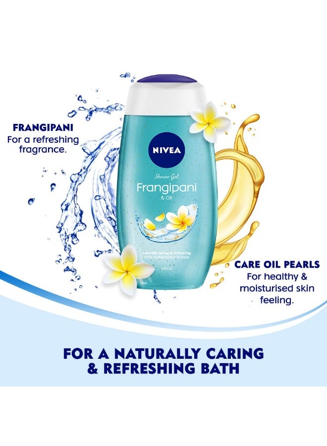 NIVEA Frangipani and oil 500ml Body Wash| Shower Gel with Frangipani and Care Oil | Pure Glycerin for Instant Soft & Summer Fresh Skin|Microplastic Free |Clean, Healthy & Moisturized Skin - Image 4